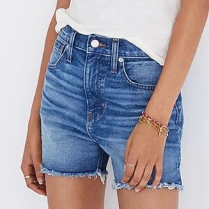 MADEWELL Butler Wash Blue Denim Jean Shorts 28